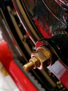 1929 BSA Sloper motorcycle, tubular grease nipple