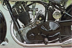 Drive Side of 1939 BSA Sloper Motorcycle