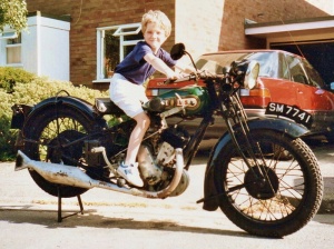 BSA Sloper motorcycle SM7741 in 1993. Taxed, MoT'd and largely original.