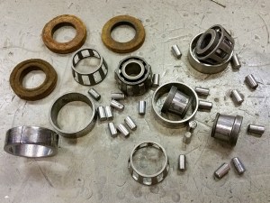 1929 BSA Sloper motorcycle, original wheel bearings