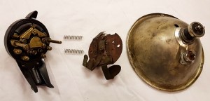 Exploded View of Lucas H52 Headlamp Assembly as fitted to BSA Sloper