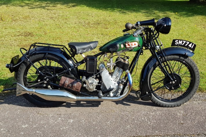 Restored 1929 BSA Sloper S29 Deluxe
